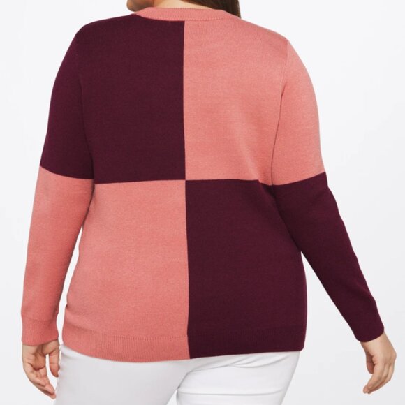 41 Hawthorn Dorian Jacquard Crew Neck Sweater – Elegant, Cozy & Versatile - Picture 2 of 6